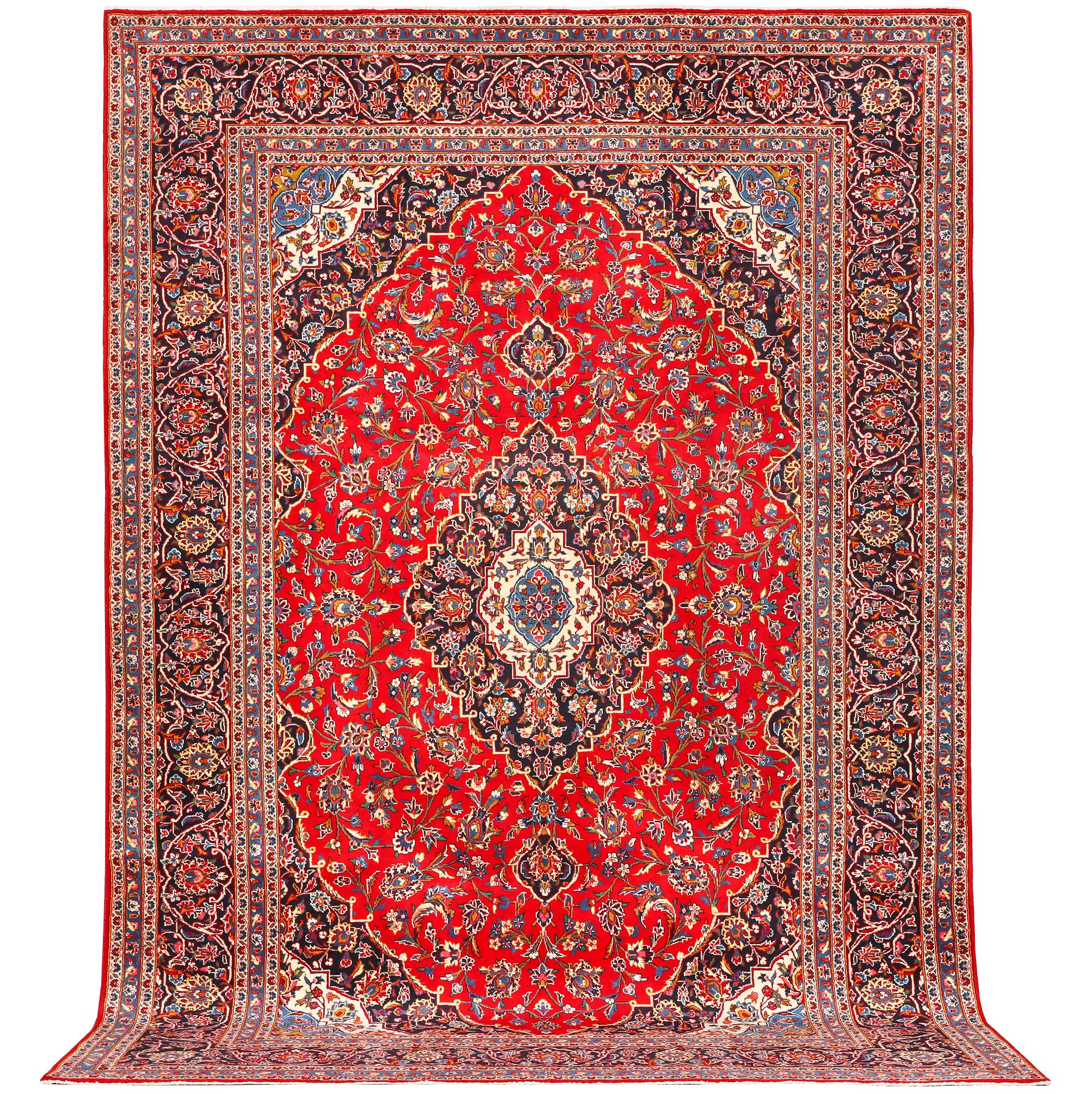 A Keshan carpet, c. 380 x 255 cm.