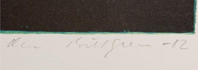 Ola Billgren, color lithograph, signed -82 EA.