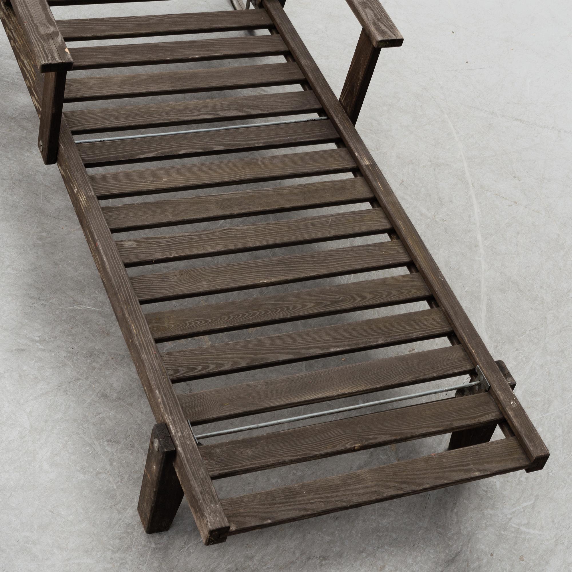 ELSA STACKELBERG, däckstol/vilstol, Fri Form, Edsbruk,  1900-talets andra hälft.