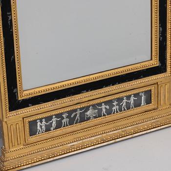 Mirror, late Gustavian, circa 1800.