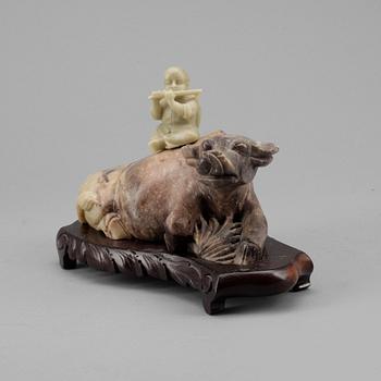 SKULPTUR, soapstone, 1900-tal.