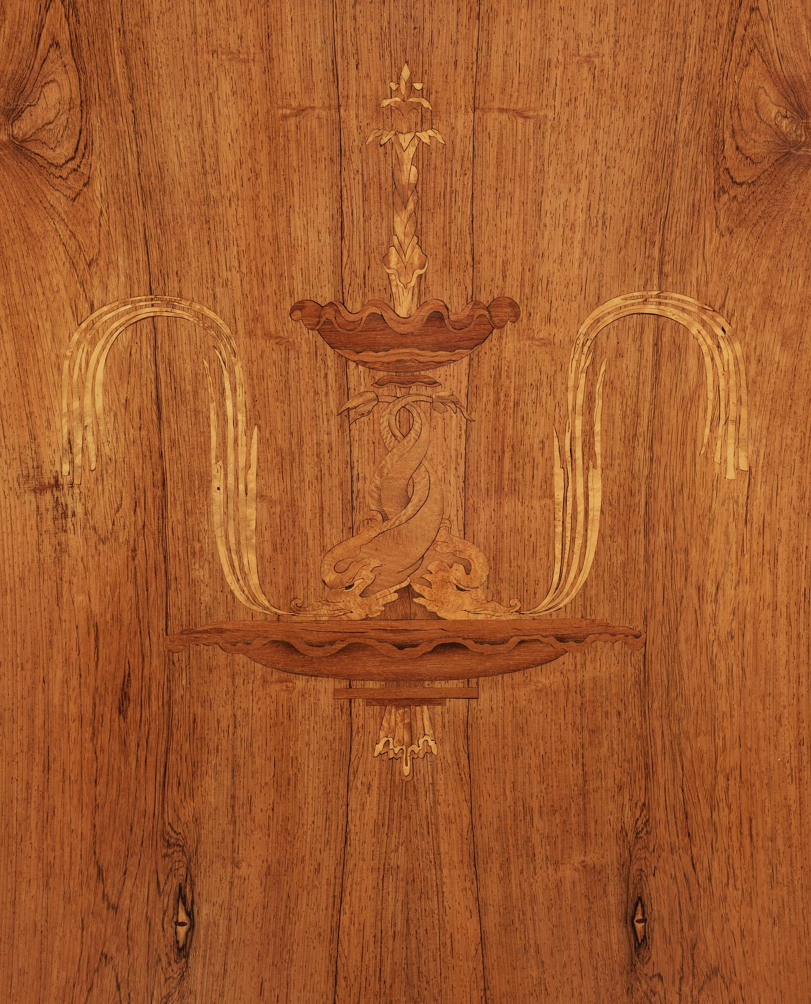 OSCAR NILSSON, praktskåp, Wickman & Nybergs Möblerings- och Snickeriverkstad, Stockholm 1926.