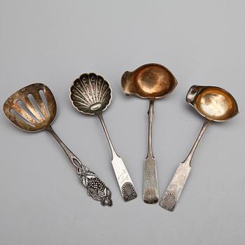 PARTI BESTICK, 33, silver, mestadels Finland. Total vikt ca 805 gram.