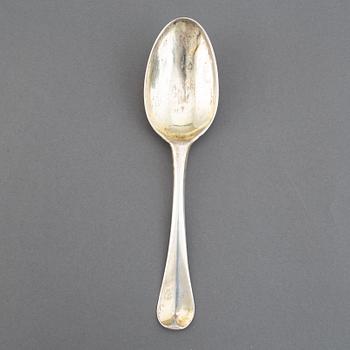 A Swedish 18th century silver-gilt memorial spoon, mark of Otto Henrik Sjoberg, Falun (1726-1775(1778)).