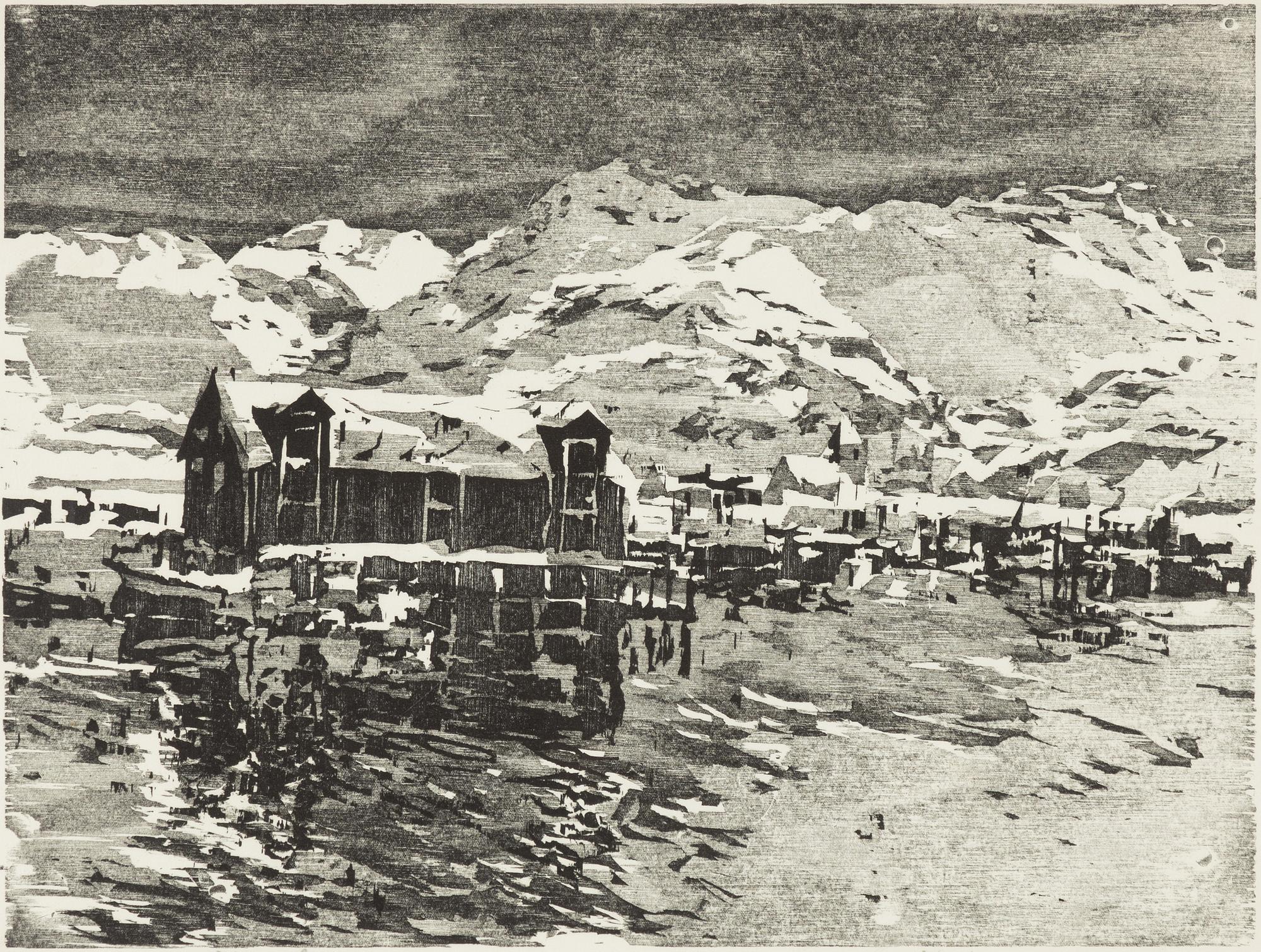 Lars Lerin, "Gråväder I".