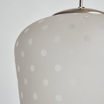 Flygsfors Glasbruk, ceiling lamp, a version of model '51334/513 P', 1940s/50s.