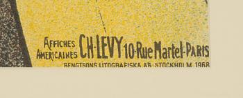 Henri de Toulouse-Lautrec, after. A lithographic exhibition poster, Bengtsons Litografiska AB, Stockholm, 1968.