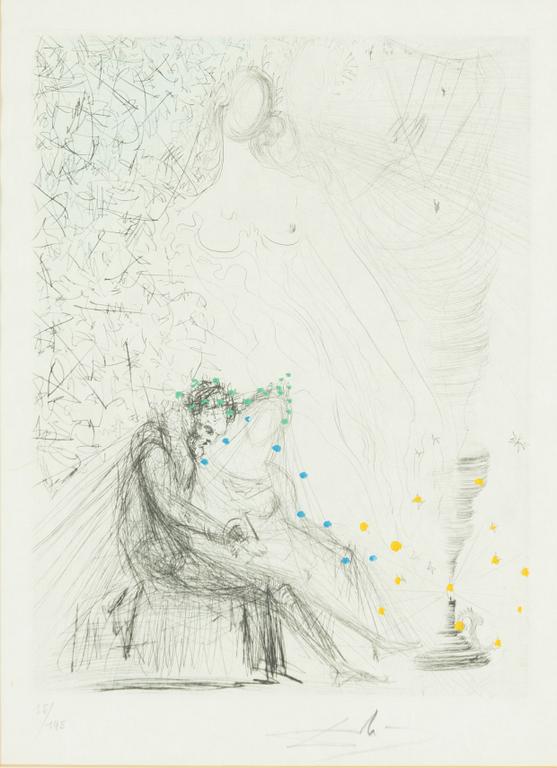 Salvador Dalí, "Le Coupleà la bougie" From "Les Amours de Cassandre".