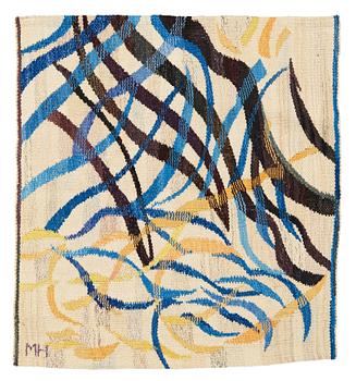 469. Marin Hemmingsson, A TEXTILE. Tapestry weave. 59,5 x 55 cm. Signed MH.