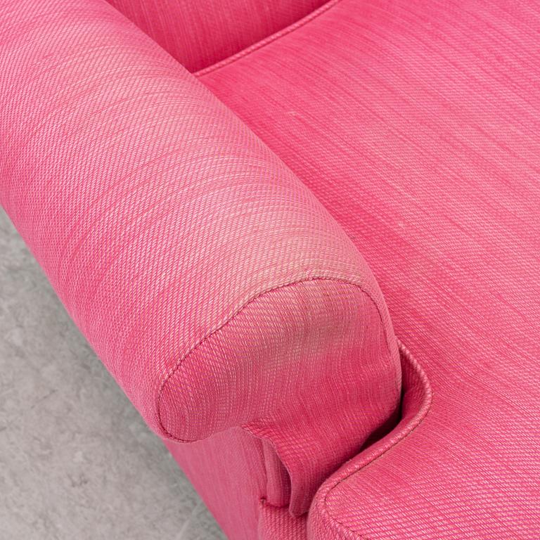 Josef Frank, fåtölj med fotpall, modell 336, Firma Svenskt Tenn.