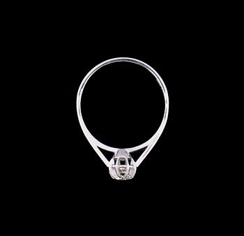 RING, 18 k vitguld med briljantslipad diamant, ca 0.16 ct. Örns, Göteborg, 1996. Vikt ca 2,5 g.