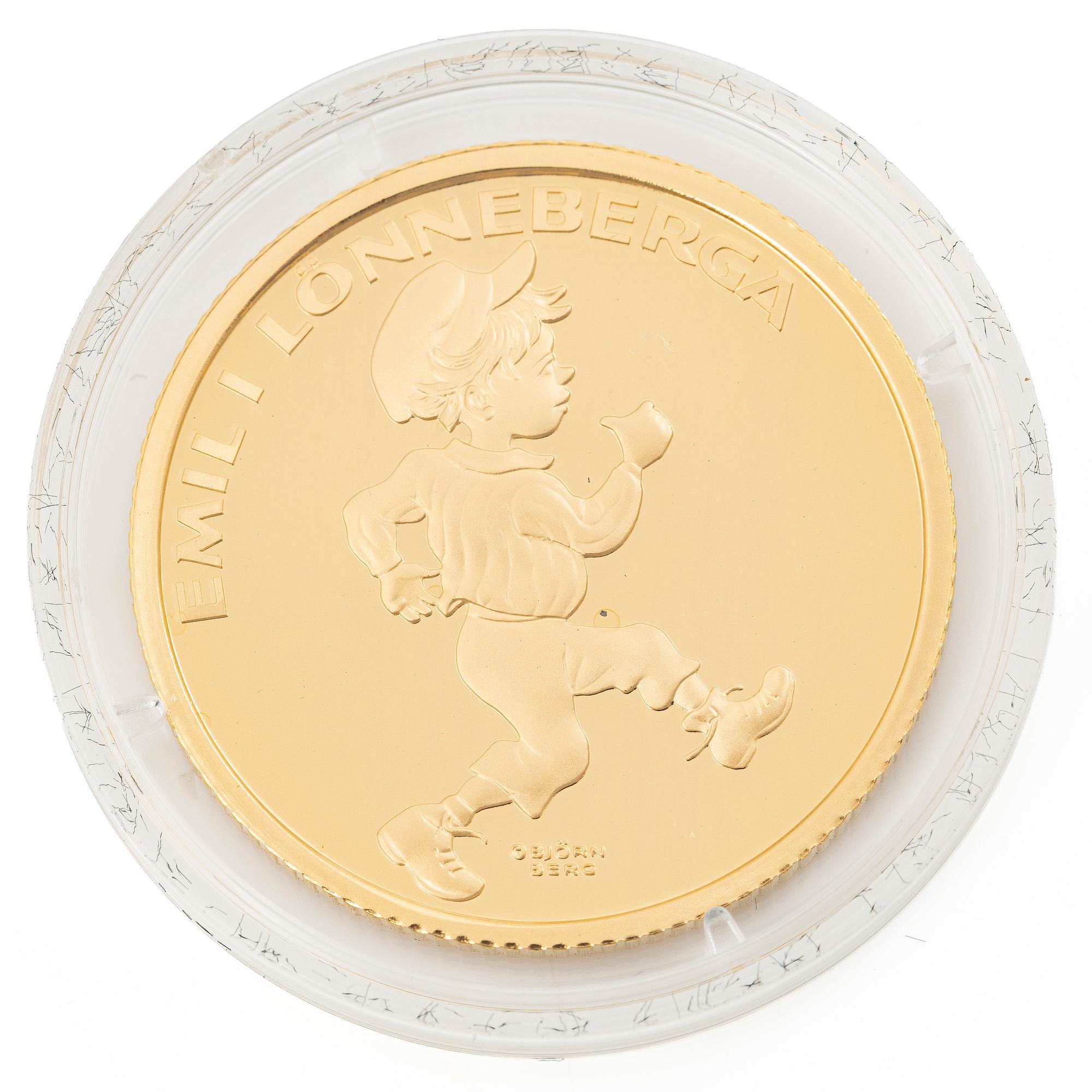 Gold coin, 21.6 carat, “Emil springer”, 10 Niue dollars, 2016.