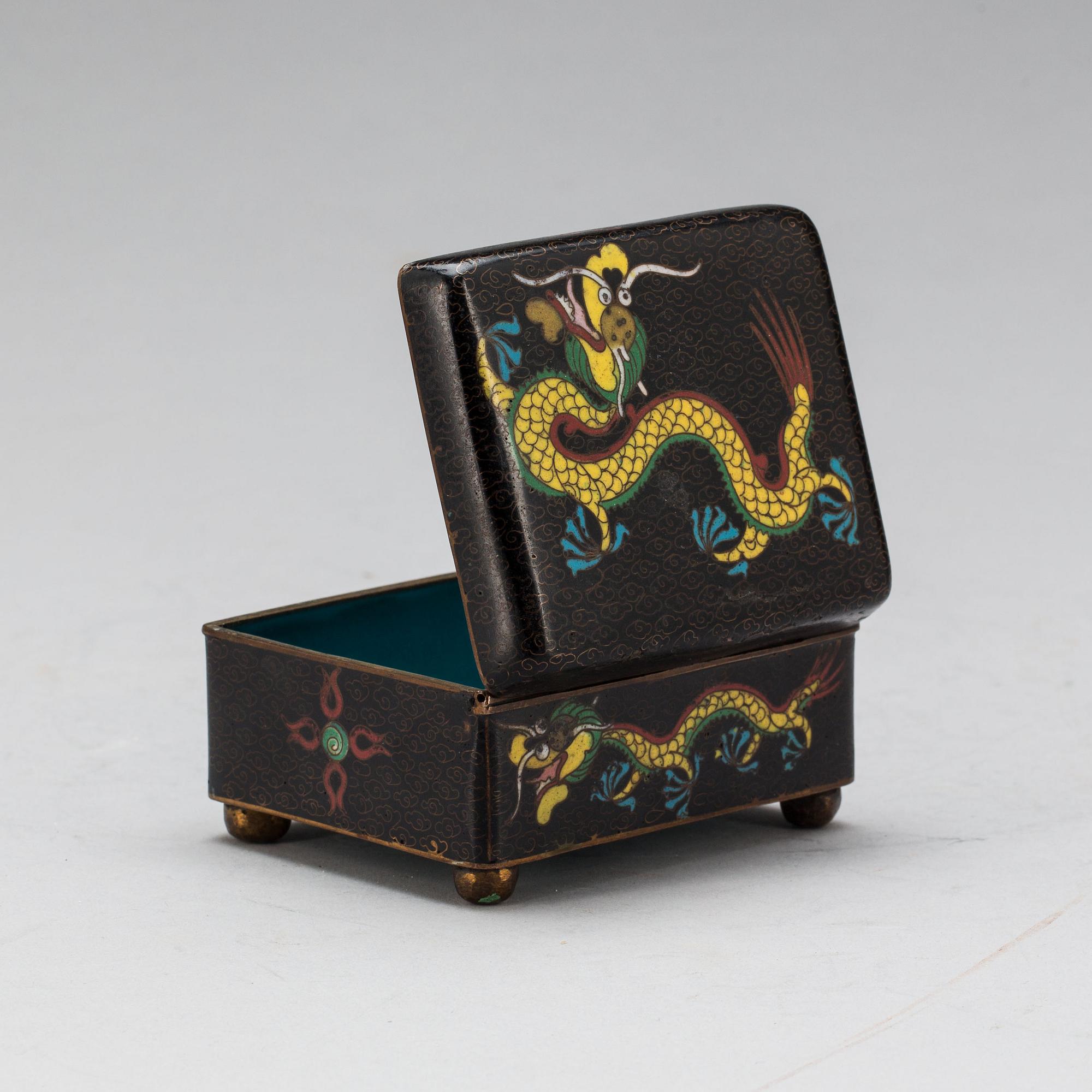 SKRIN, cloissoné, Kina, 1900-tal.