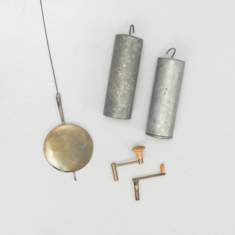 A rococo long case clock, Sweden, second half of the 18th century.