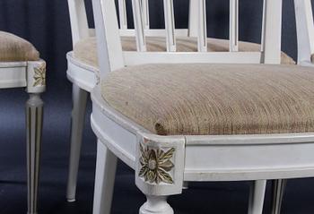 STOLAR, 4 st, gustaviansk stil, 1900-tal.