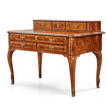 64. A Swedish Rococo mid 18th century writing desk.