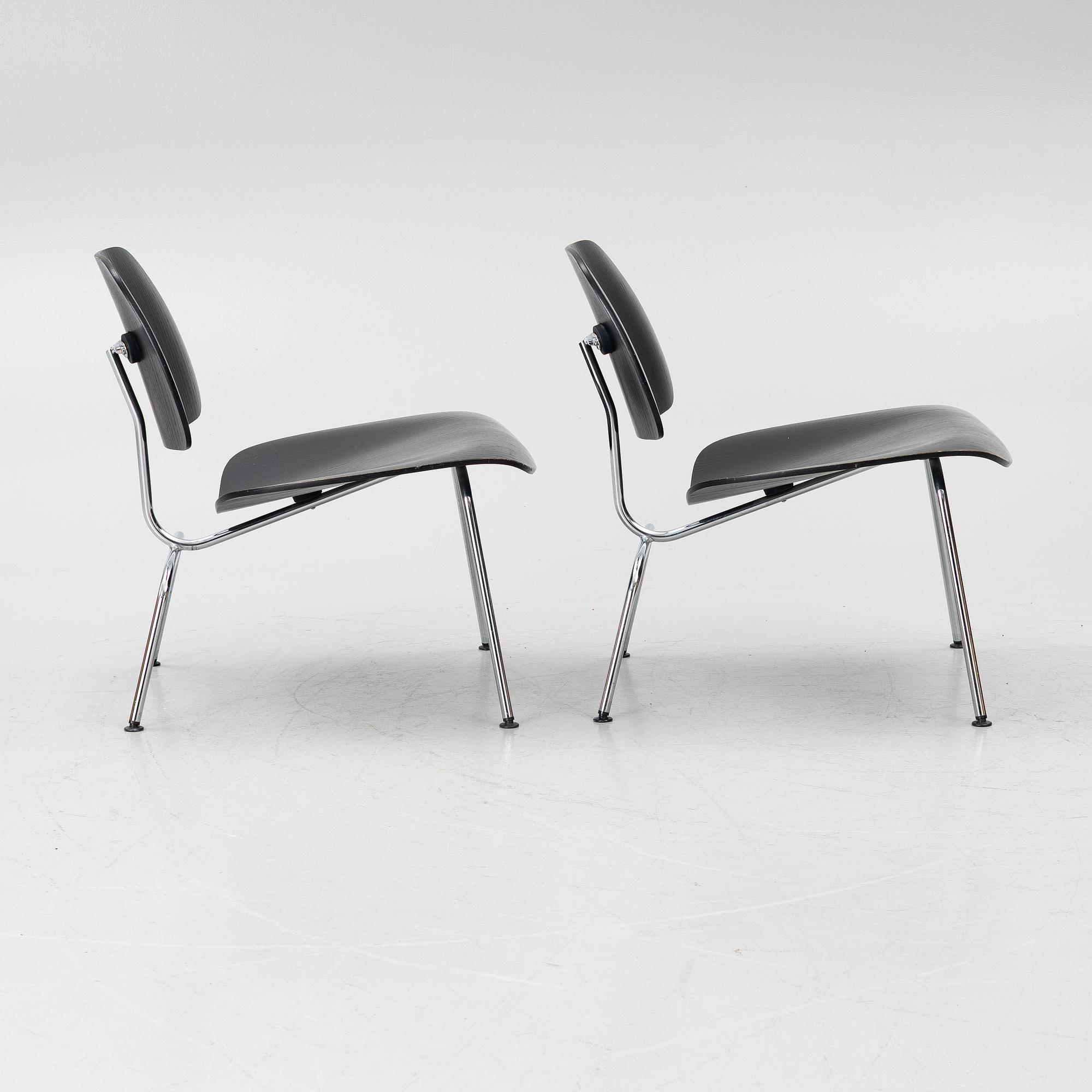 Charles & Ray Eames, Chairs, a pair, "DCM", Vitra, 2003.