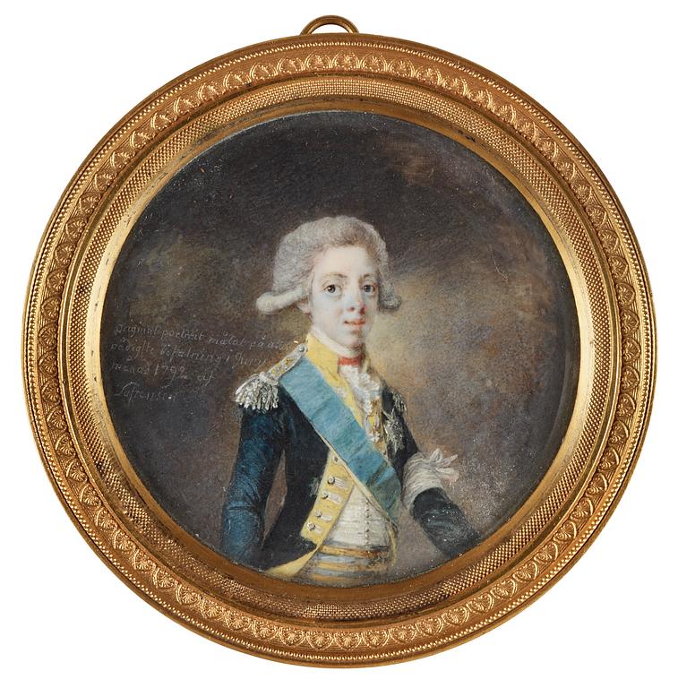 Niclas Lafrensen d.y., "Konung Gustaf IV" (1778-1837).