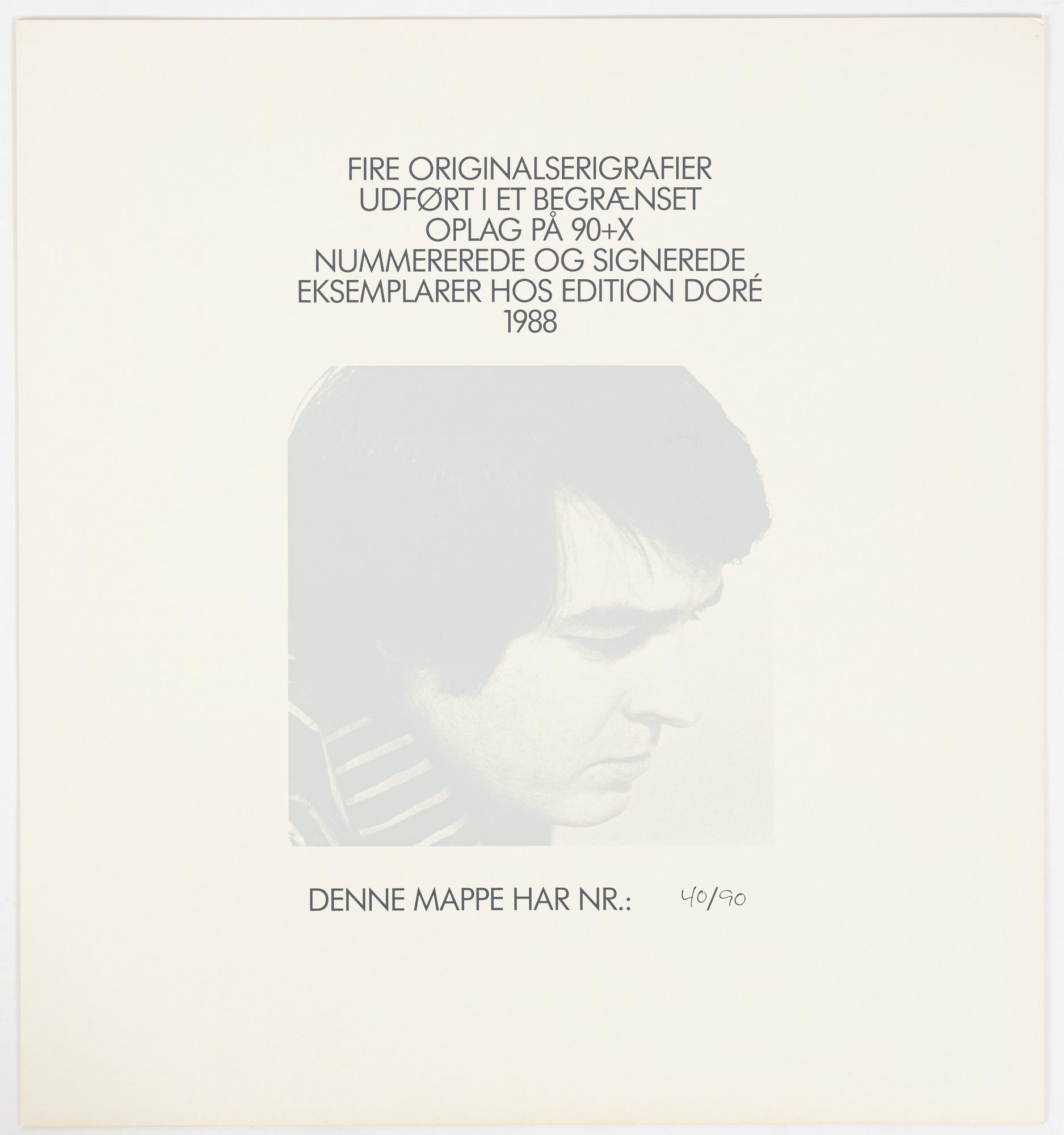 Jo Niemeyer, "Tuorila", mapp med 4 färgserigrafier.