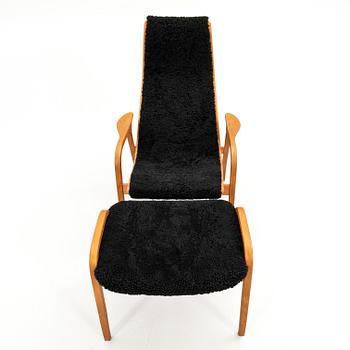 Yngve Ekström, armchair with footstool, "Lamino", Swedese.