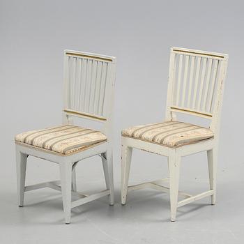 STOLAR, snarlika, sk Leksandmodell, sengustavianska, 1800-talets första hälft.