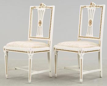 STOLAR, ett par, sengustaviansk Lindome, omkring 1800.