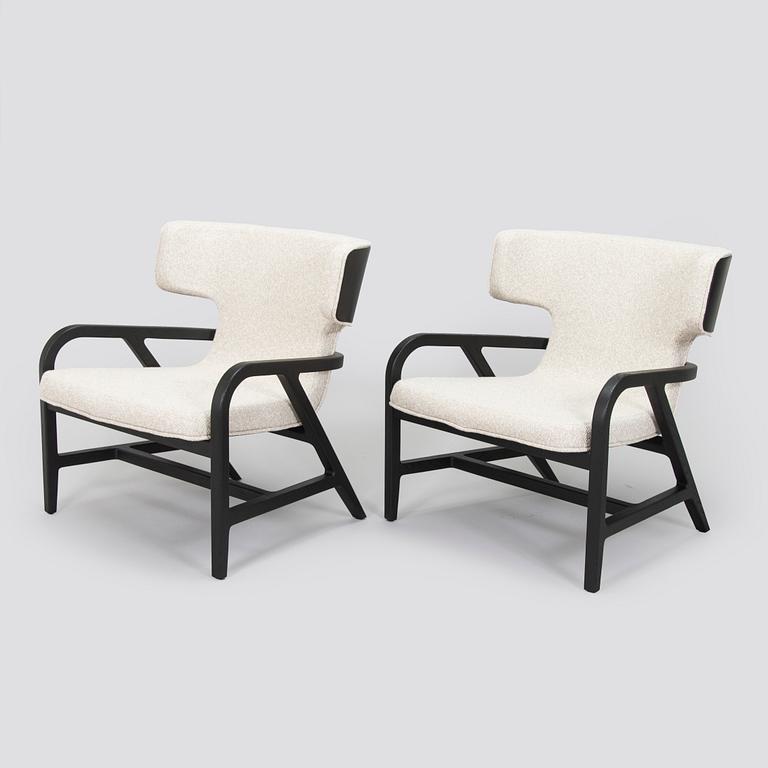 Antonio Citterio, fåtöljer, ett par "Fulgens", Maxalto, Italien.