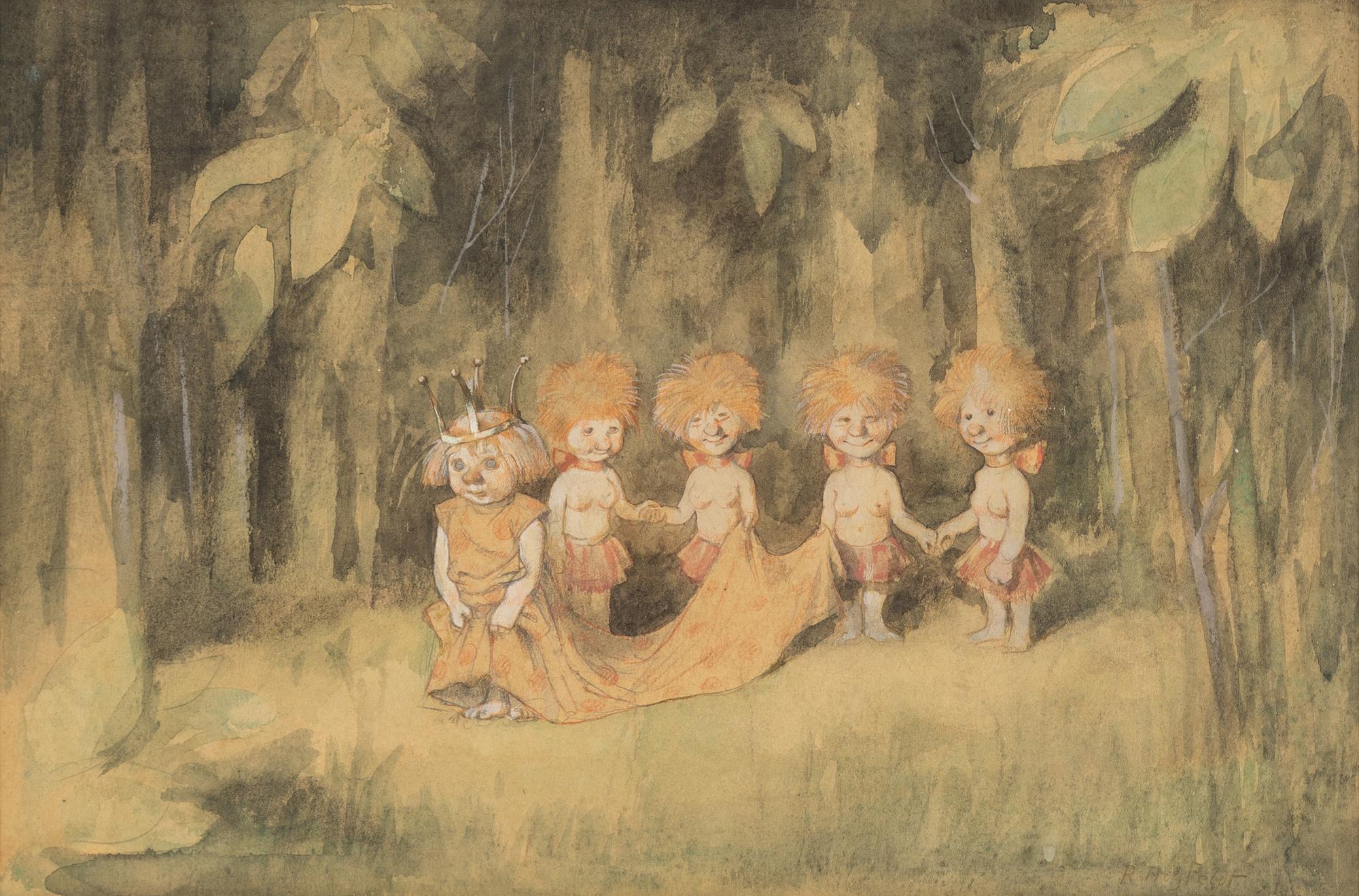 Robert Högfeldt, watercolour, signed.