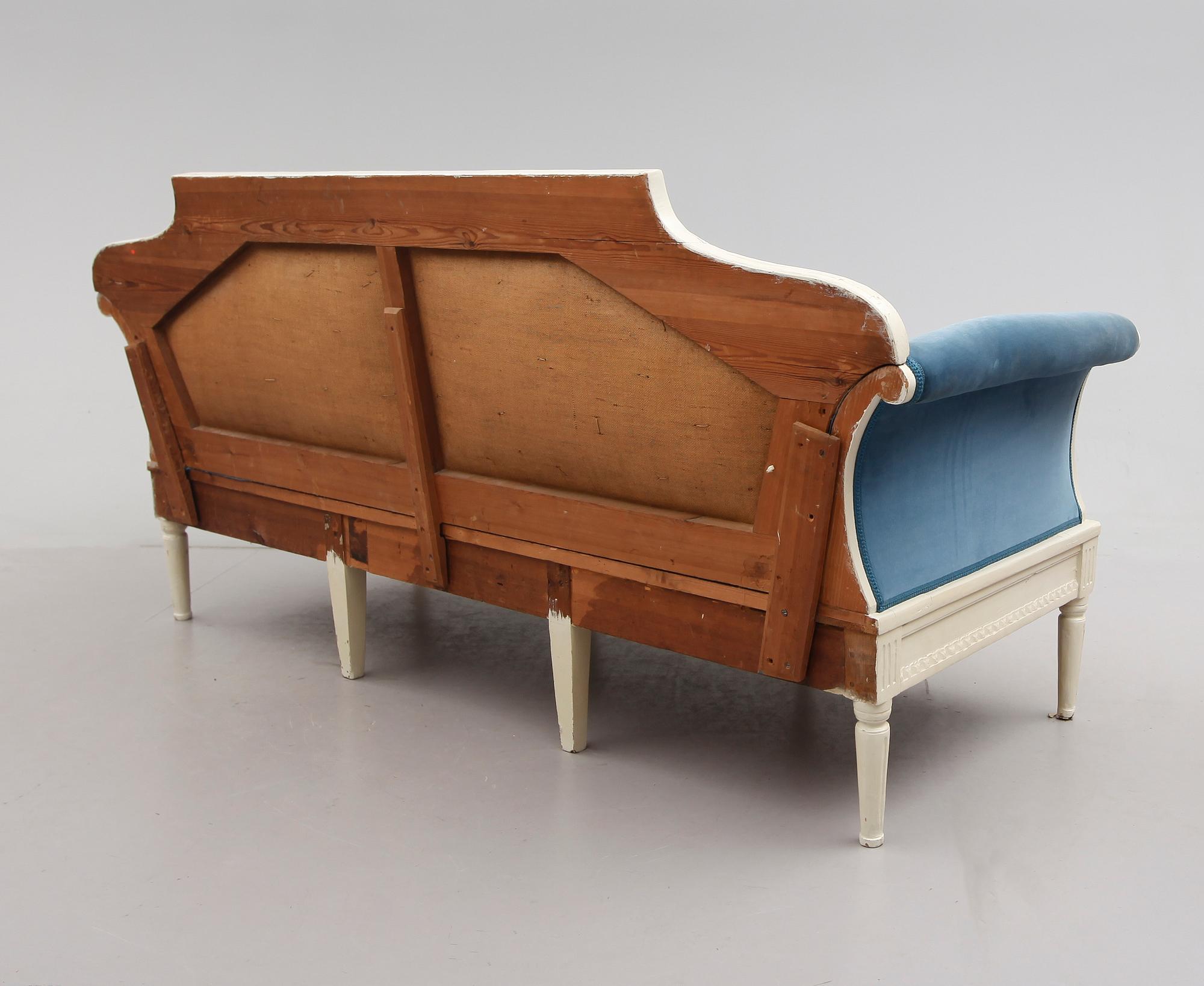 SOFFA, sengustaviansk, omkring år 1800.