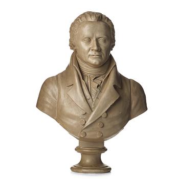 98. Johan Niklas Byström, A plaster bust by Johan Niklas Byström signed and dated 1809.