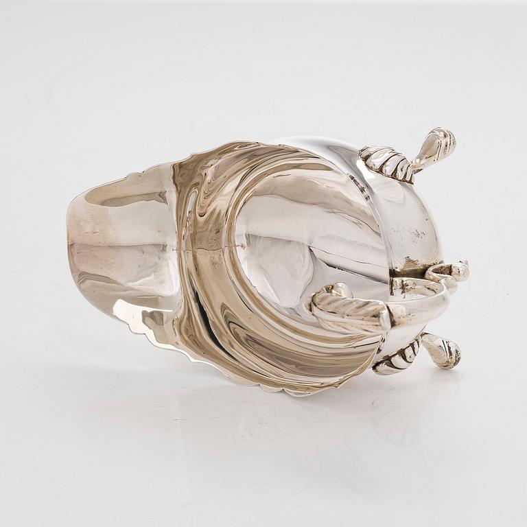 Såsbåt, sterling silver, Henry Hodson Plante, London England 1922.