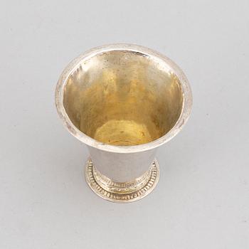 A Swedish silver beaker, 1789.