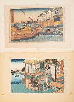 Utagawa Sadahide, Två scener ur "Chusingura".