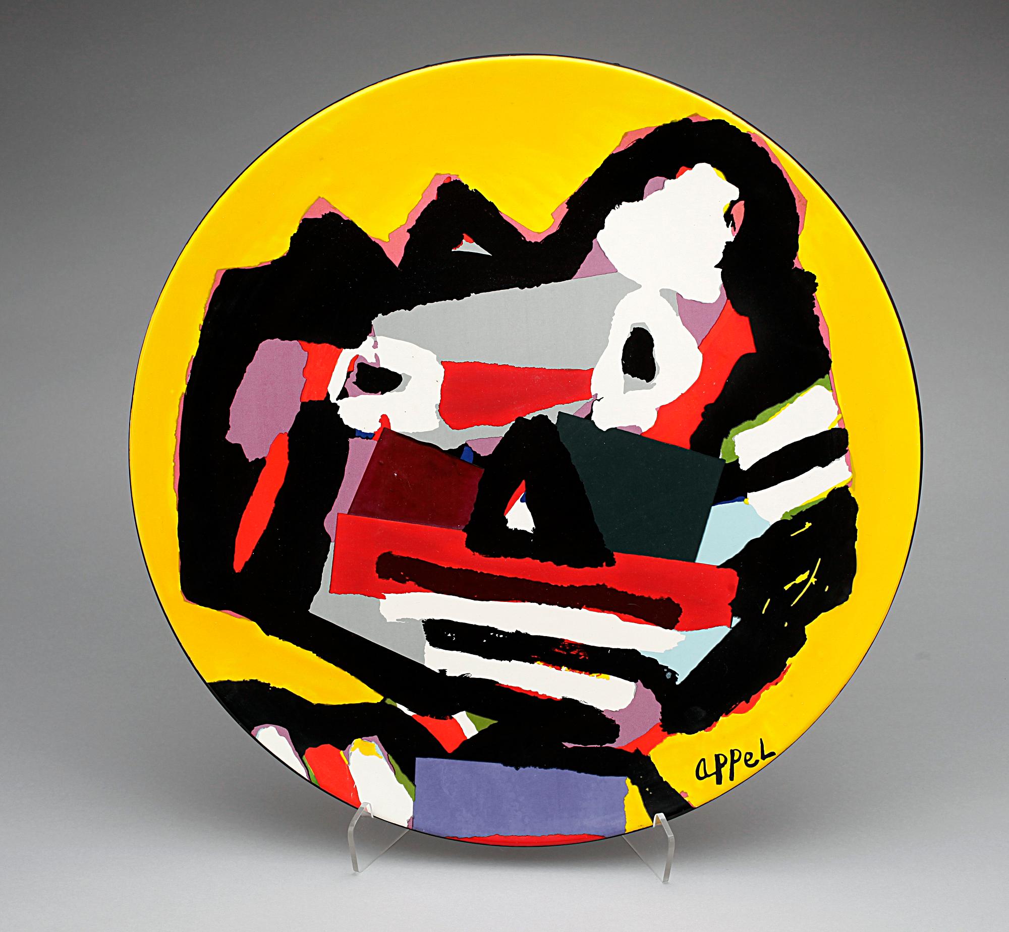 FAT, lergods, Karel Appel, sign. Numr HC IV/V a tergo.