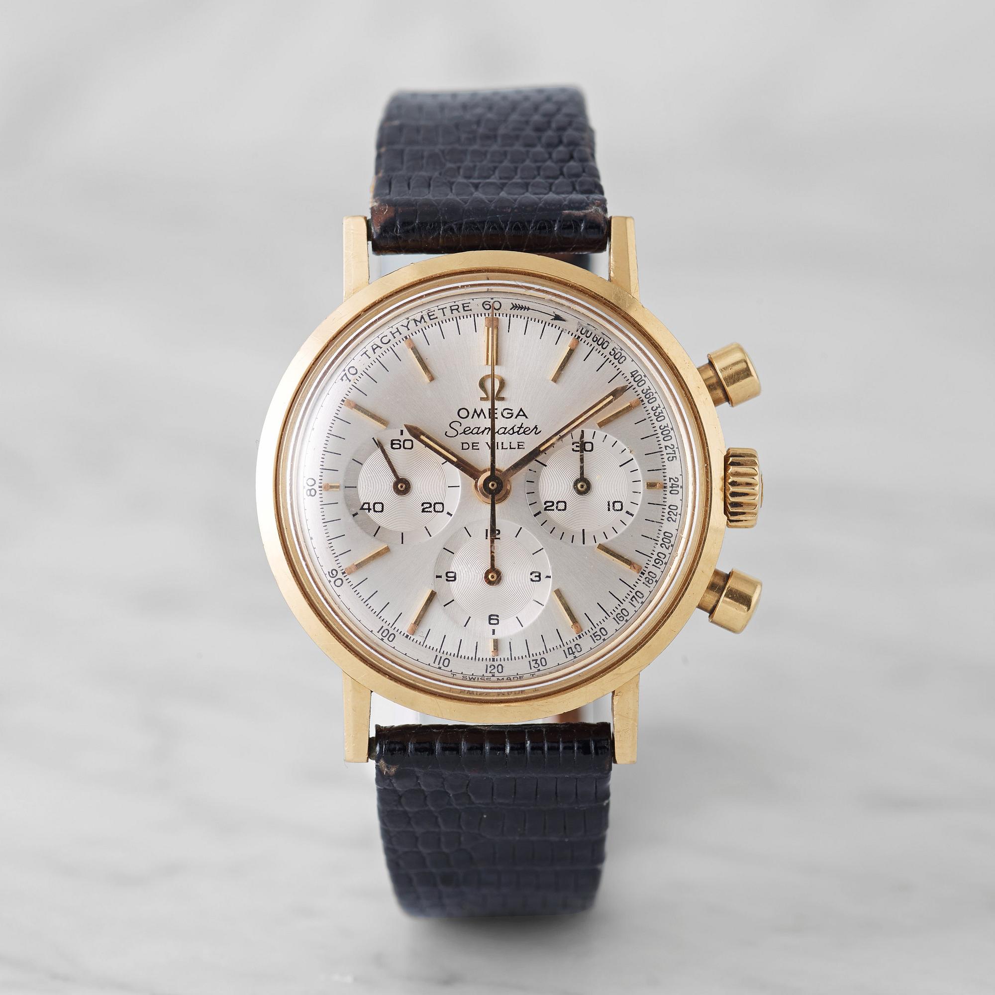OMEGA, Seamaster, De Ville, "Tachymetre", chronograph, wristwatch, 35 mm,