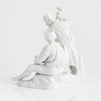 A porcelain figurine group, Fürstenberg, Germany, first half of the 20th century.