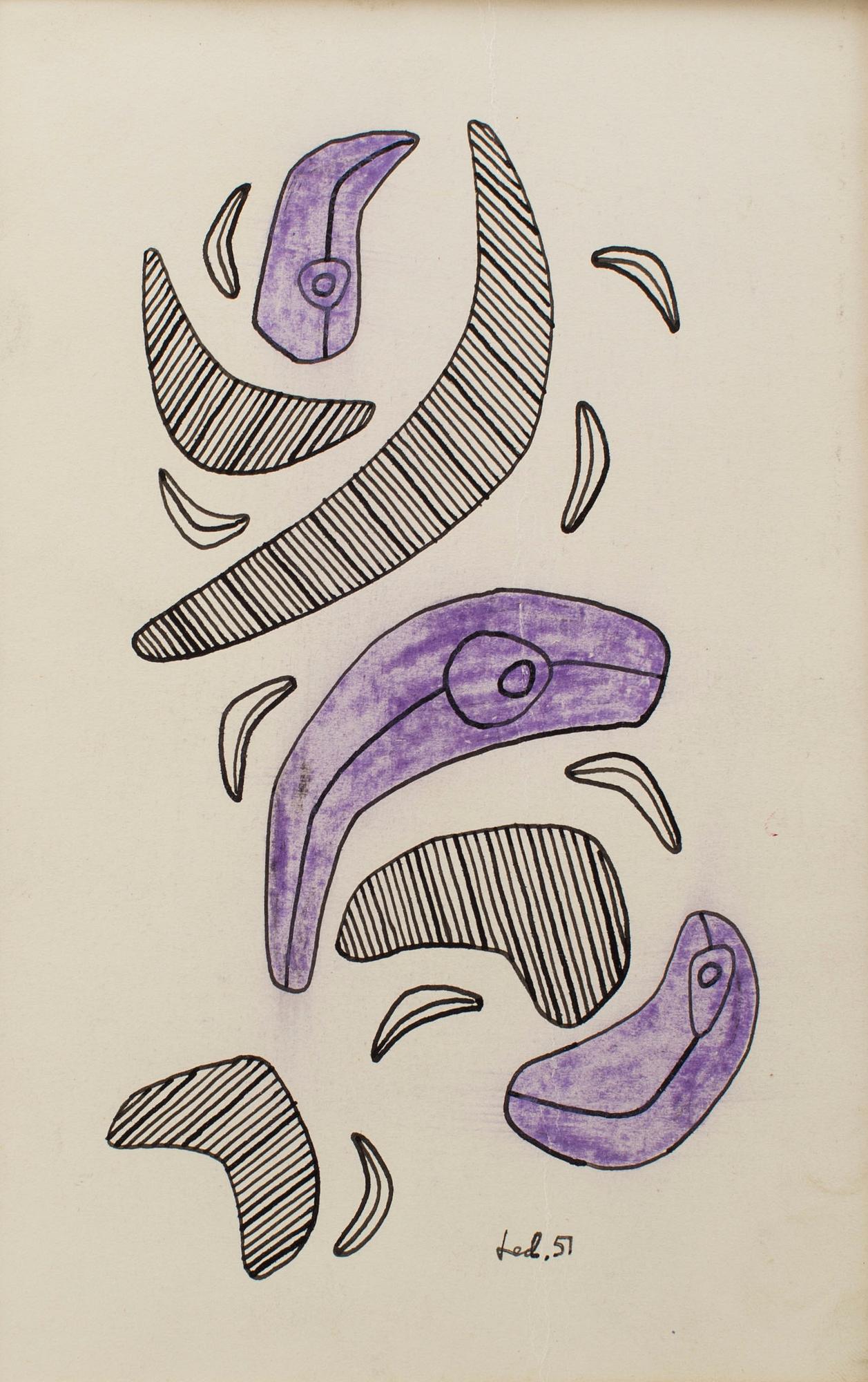 LARS ENGLUND, Ink drawing, signed and dated -51.