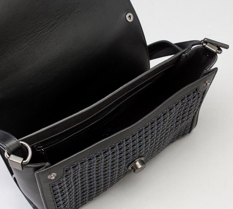 MULBERRY, a calf leather 'Delphine' sholder bag with reversible flap.