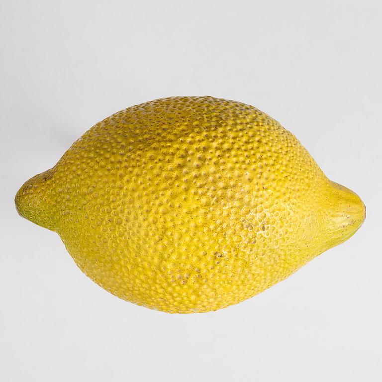 Hans Hedberg, a monumental faience sculpture of a lemon, Biot, France.