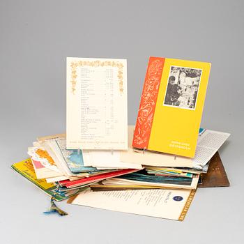 PARTI S.A.L. Svenska Amerika Linien, menyer, passagerarlistor etc.