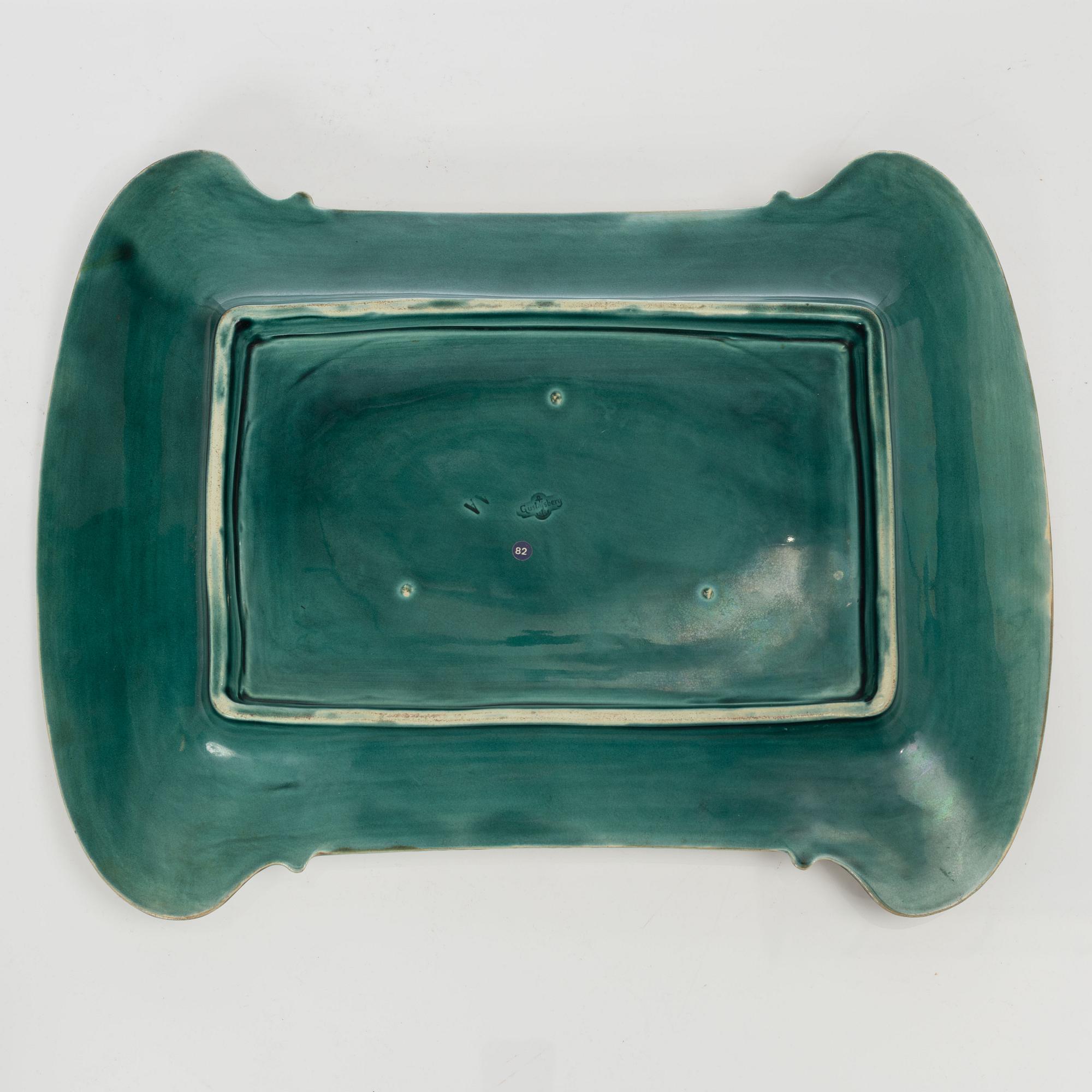 Sparrisfat, majolika, Gustavsberg, sent 1800-tal.