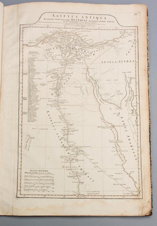 ATLAS, Antiqvvs Danvillianvs Conspectvs Tabvlarvm Geographicarvm, Norimbergae 1784.