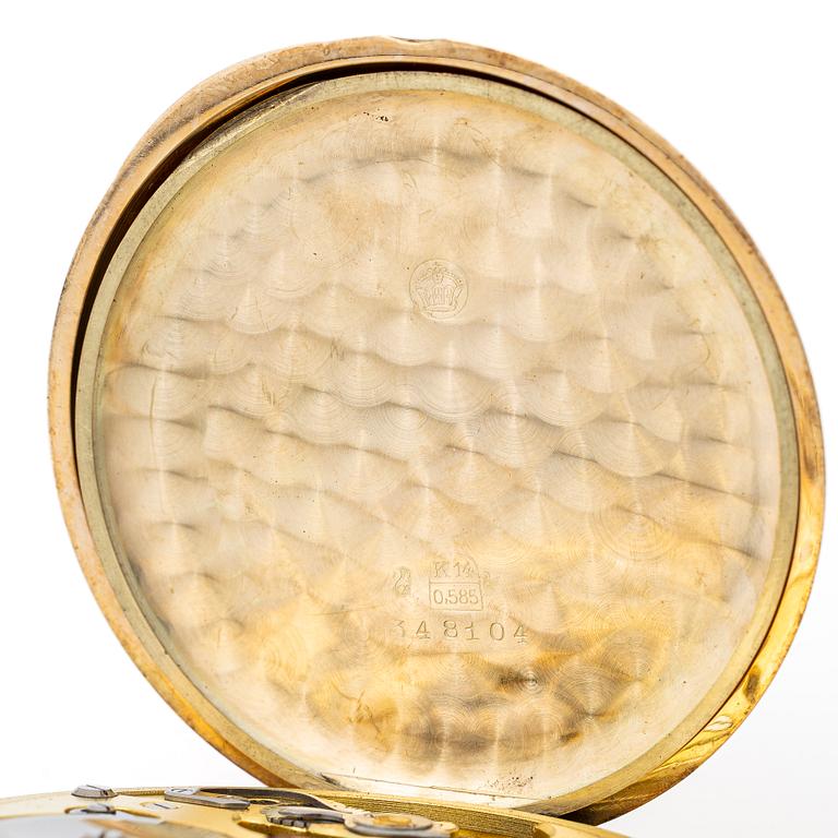 Zenith, hunter-case pocket watch, 52 mm.