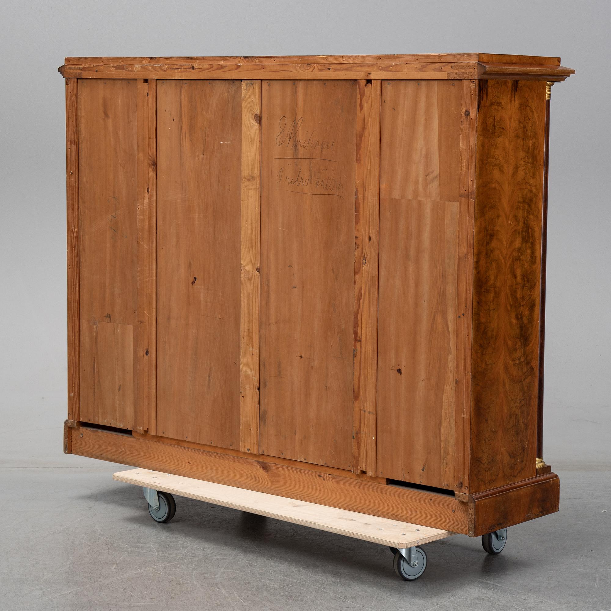 A first half of the 20th Century mahogany book case.