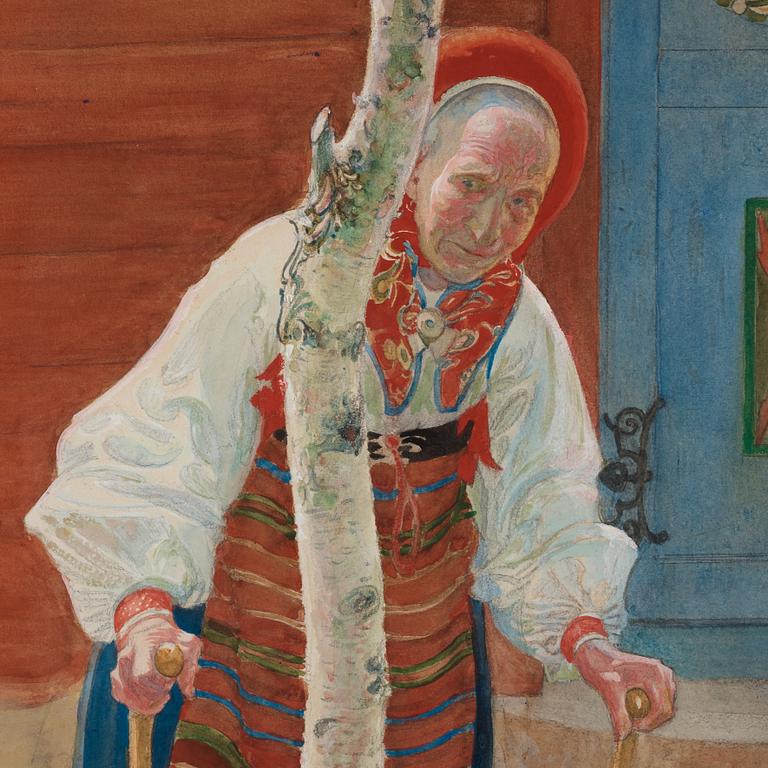 Carl Larsson, "Gumman i Maj månad".