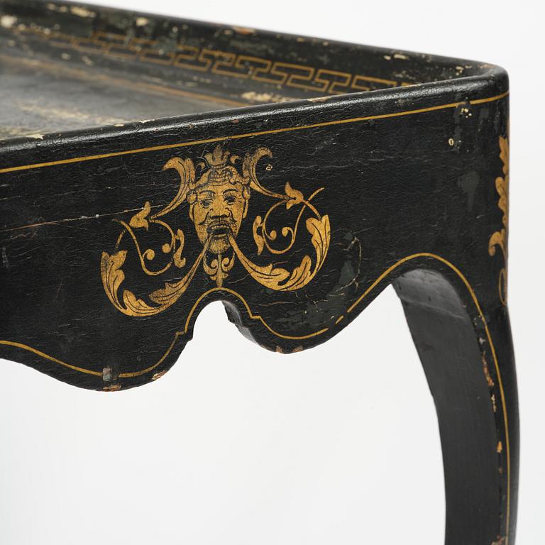 Tebord, Sverige, 1700-talets andra hälft, Rokoko.