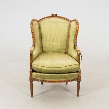 Louis XVI-style Bergère, 20th century.