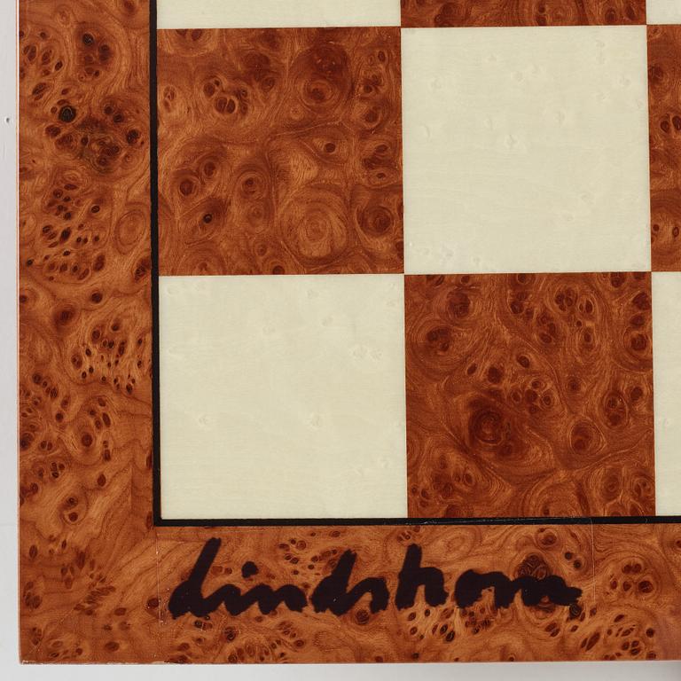 Bengt Lindström, chess game with chess pieces, executed around 1994-95.
