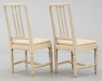STOLAR, ett par, gustaviansk provins, tidigt 1800-tal.