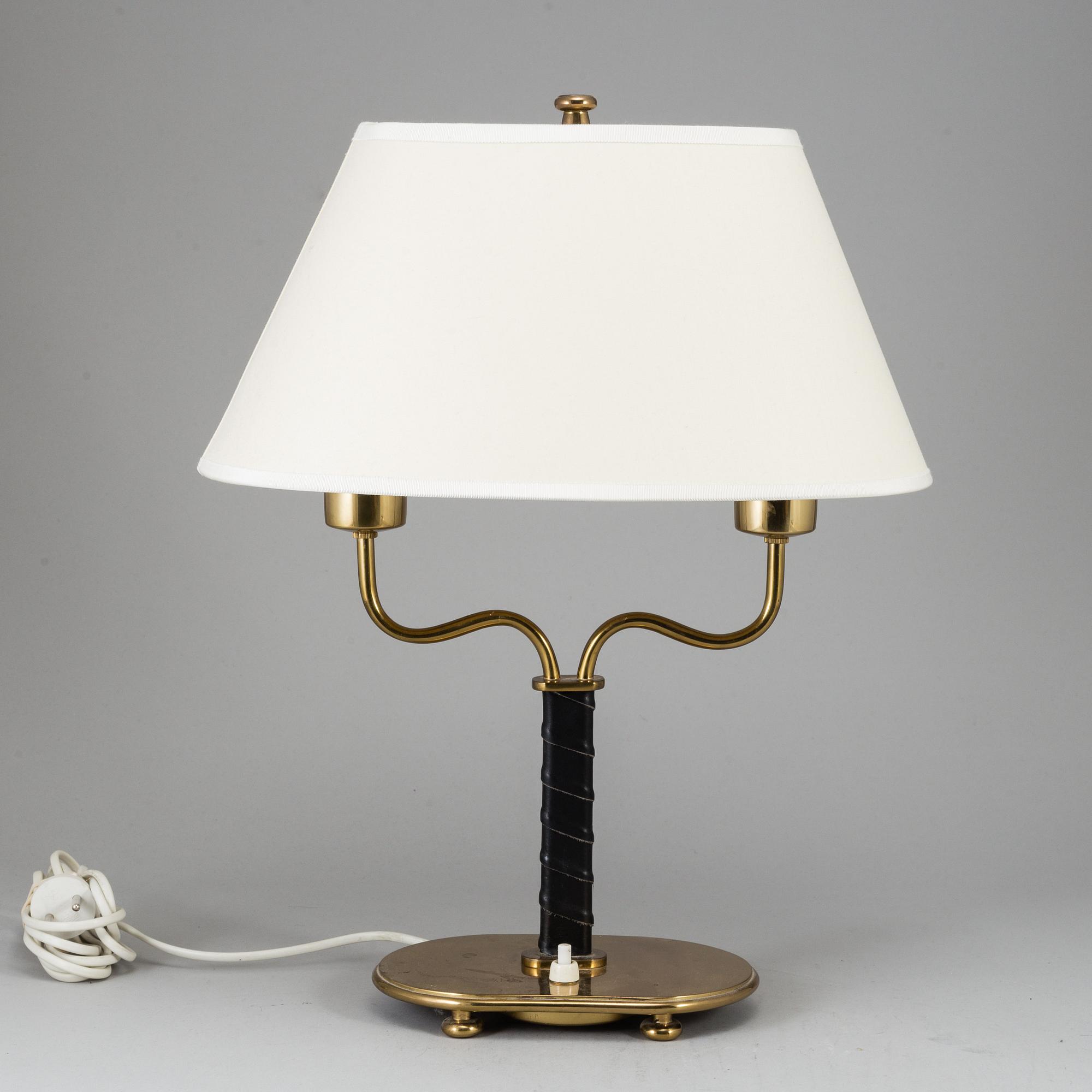 JOSEF FRANK, a model '2388' brass table lamp for Svenskt Tenn, Sweden.